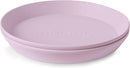 mushie Round Dinnerware Plates for Kids | Made in Denmark, Set of 2 (Soft Lilac) by TinyTreasures Baby Boutique