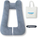 Travel Pillow Upgraded Version of Aircraft Travel Neck Pillow with Storage Bag, Sleep Pillows for Travel by Train, Car, or Plane, Supporting The Head and Body, Travel Pillow for Kids Grey by TinyTreasures Baby Boutique