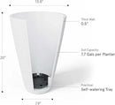 LA JOLIE MUSE Tall White Planter for Indoor Plants,20 Inch Tall Round Planter, Modern Flower Pot Containers,Large Decorative Tree Plant Pot,1 Pack by CozyNest Decor