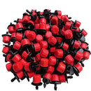 100 pcs 1/4 Inch Adjustable Drip Irrigation Parts, Irrigation Drippers Sprinklers for Drip Irrigation System by GreenHaven Gardens