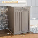 DRATO 48 Gallon Package Delivery Box, Large Lockable Storage Box, Double-Wall Resin Outdoor Package Delivery and Waterproof Deck Box for Porch, Patios by CozyNest Decor