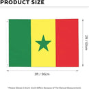 Senegal Senegalese Flag Garden Yard House 2x3 ft Flags Double Sided Print Banner Indoor Outdoor Party Home Decorations for Boat Dorm House Balcony by GreenHaven Gardens