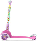 Jetson Character Kids Kick Scooter, LED Lights on Stem & Light-Up Wheels, Lightweight Frame, Height-Adjustable Handlebar, Lean-to-Steer System, Easy-Fold Mechanism by TinyTreasures Baby Boutique