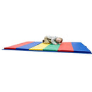 Children's Factory Rainbow Folding Gym Mat, 4' x 6', CF321-145, Toddler and Baby Preschool Activity Floor Mat, Kids Soft Play Equipment for Playroom by TinyTreasures Baby Boutique