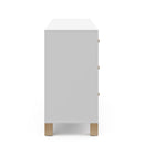 Storkcraft California 6-Drawer Double Dresser (White with Driftwood) - GREENGUARD Gold Certified, Interlocking Drawer System, Dresser Drawer Organizer for Kids Bedroom by TinyTreasures Baby Boutique
