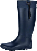 Asgard Packable Tall Rain Boots for Women Waterproof Rubber Garden Boots Ultra Lightweight Flat Mud Boots- NOT FOR WIDE CALF by GreenHaven Gardens