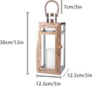 TRIROCKS Stainless Steel Decorative Lantern 12'' High Metal Candle Holder with Clear Glass Panels Perfect for Home Decor Living Room Parties Events Tabletop Indoors Outdoors (Rose Gold) by CozyNest Decor