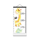 Baby Growth Chart for Wall - Height Chart for Kids Nursery Decor Wall Hanging Measurement Ruler with Black Wood Scroll Toddlers Room Decor Birthday Christmas Gifts for Boys Girls 79"X7.9" (Giraffe) by TinyTreasures Baby Boutique
