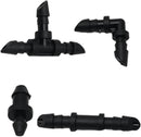 UOIENRT 110 PCS Irrigation Fittings, 1/4" Tubing with 50pcs Couplings, 20pcs Elbows, 30pcs Tees and 10pcs End Plugs for Drip or Sprinkler Systems by GreenHaven Gardens