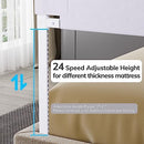 omzer Bed Rail for Toddlers - Toddler Bed Rails with Double Child Lock - Bed Rail for Baby Kids with Pattern - Height Adjustment Guard Rails for Twin Size Bed - 3 Pack, 39x75x75” by TinyTreasures Baby Boutique