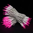 Pink Christmas LED Lights - 2 Pack 100 Count Pink Christmas String Lights for Tree, Bedroom, Wedding, Indoor/Outdoor Valentines Day Decorations, 2 Sets 33 Feet White Wire, UL Certified, Connectable by GreenHaven Gardens