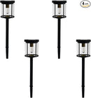 EcoGreen Outdoor Pathway Solar Light, 4pcs Pack,Garden Patio Balcony Walk Way Lights, Aluminum Leg, 5000K Daylight, Waterproof, 4.76 * 23.07in by CozyNest Decor