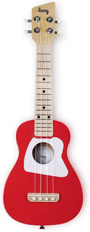 Loog Wood Soprano Ukulele for Kids & Beginners, App & Lessons, All Ages (Red) by TinyTreasures Baby Boutique