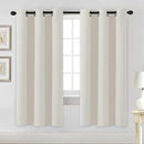 H.VERSAILTEX Room Darkening Curtains for Living Room Light Reducing Thermal Insulated Window Treatment Panels/Drapes Grommet Top 2 Panels (Ivory - 42 x 72 Inches) by CozyNest Decor