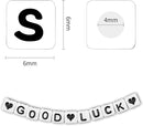 1400pcs Letter Beads, 6x6 mm Acrylic Alphabet Beads, Beads for Jewelry and Bracelet Making, in 28 Grid Box (White and Black) by TinyTreasures Baby Boutique