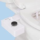 TUSHY Classic 3.0 Bidet Toilet Seat Attachment - A Non-Electric Self Cleaning Water Sprayer with Adjustable Water Pressure Nozzle, Angle Control & Easy Home Installation (White/Gunmetal) by CozyNest Decor