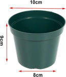 40 Pack 4 Inch Plastic Nursery Pots with Mesh Pad, Thick Sturdy Plastic Plant Pots with Drainage Holes Indoor/Ourdoor Flower Planter Pots, Green by GreenHaven Gardens