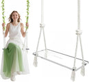 Transparent Acrylic Swing，Adjustable Rope Tree Swing Set for Kids & Adults 550 lbs Load Capacity Non-Slip Thickening Playground Swing Set Accessories Ideal for Indoor & Outdoor by TinyTreasures Baby Boutique