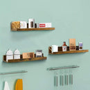 Giftgarden 16 Inch Floating Shelves for Wall Set of 3, Rustic Wall Mounted Picture Ledge Wooden Wall Shelf for Living Room Bedroom Kitchen Bathroom, 3 Different Sizes by CozyNest Decor