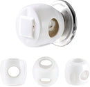 Inaya Door Knob Safety Cover for Kids (4 Pack) – Child Proof Door Knob Covers for Baby Proofing – Door Locks for Kids Safety, Fits Most Round Handles, Easy to Install, White by TinyTreasures Baby Boutique