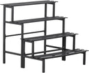 Aluminum Plant Stand - Indoor & Outdoor Ladder Display Shelf for Plants - Sturdy Space-Saving Utility Organizer for Patio, Balcony & Garden (4-Tier) by GreenHaven Gardens