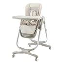6 in 1 Convertible High Chairs for Babies and Toddlers,Portable High Chair with Dishwasher Tray and 4 Wheel,Booster Seat for Dining Table,Foldable Toddle and Baby Feeding Highchair (White) by TinyTreasures Baby Boutique