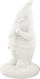Gnometastic Gnude Gnomes - Unpainted Smoking Gnome, 8.5" Inches - DIY Paint Your Own Gnome - Funny Garden Gnomes to Paint for Adults, Outdoor or Indoor by GreenHaven Gardens