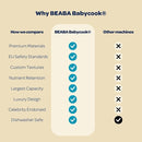 BEABA Babycook Neo Baby Food Maker | Non-Toxic Glass & Stainless Steel | Trusted by Celebrity Moms | Sustainable Baby Food Processor | Global Leader | 34 Servings in 20 Mins by TinyTreasures Baby Boutique