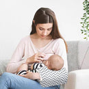 Cozy Cradle Pillow, Cozy Cradle Arm Pillow, Baby Nursing Pillow Head Support Pillow for Breastfeeding Bottle Feeding (Light Grey Crown) by TinyTreasures Baby Boutique