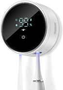 Toothbrush Holder and Cleaner for Bathroom,Minimalist Desktop and Wall Mounted Electric Toothbrush Razor Holder, Automatic Open Close Cover, Clean, Dry for Home Business Travel by CozyNest Decor