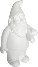 Gnometastic Gnude Mini Gnomes - Smoking Hippie Unpainted Gnome Statue, 3.5in DIY Paint Your Own Gnome Mini -Funny Garden Gnomes to Paint for Adults by GreenHaven Gardens