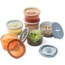 Moonkie Silicone Snack Containers for Kids and Toddlers | 8 oz Baby Food Containers with Airtight Lids and A Snack Lid | Baby Food Jars | BPA Free | Freezer & Dishwasher Safe | 6 Pack by TinyTreasures Baby Boutique