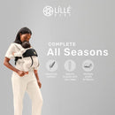 LÍLLÉbaby Complete All Seasons Ergonomic 6-in-1 Baby Carrier Infant to Toddler with Lumbar Support (7-45 Pounds), 360 Degree Baby Wearing & Multi-Position, Inward & Outward Facing (Moonbeam) by TinyTreasures Baby Boutique