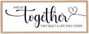 And So Together They Built A Life They Loved Sign Wall Decor 40"X15" Bedroom Above Over Bed Large Wood Framed Love Quotes for Couple Wall Hanging Art (Wood) by CozyNest Decor
