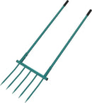 Broad Fork Garden Tool, 5 Tines 20 in Broadfork Hand Tiller, 55 inch Heigh Pitch Fork, Ergonomic U-Shaped Design, Spading Digging Fork for Gardening, Cultivating, Aerate Clay Soil for Farm by GreenHaven Gardens