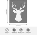 HGOD DESIGNS Deer Flannel Fleece Bed Blanket 40 x 50 inch Woodland Deer Head Throw Blanket Lightweight Cozy Plush Blanket for Bedroom Living Rooms Sofa Couch by CozyNest Decor