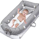 Lounger for Newborn, Newborn Lounger for 0-24 Months, Breathable & Portable Infant Nest - Soft Infant Floor Seat Cover for Travel (Crown) by TinyTreasures Baby Boutique