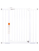 BABELIO 36" Extra Tall Dog Gate, 26-40" Wide Auto Close Baby Gate, Pressure Mounted Metal Pet, Easy Install No Drilling, No Tools Required, With Wall Protectors and Extension Kits, White by TinyTreasures Baby Boutique