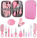 Baby Grooming Kit, Infant Safety Care Set with Hair Brush Comb Nail Clipper Nasal Aspirator,Baby Essentials Kit for Newborn Girls Boys (Pink Baby Grooming kit) by TinyTreasures Baby Boutique