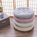 Tiita Indoor/Outdoor Cushions 22 Inch Round Striped Chair Cushions for Patio Garden Seat Cushion Pads for Home Floor Pillows Window Pad Set of 2, Blue by CozyNest Decor