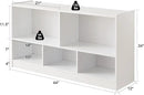 Toy Organizers and Storage, 5-Section Kids Bookshelf for Organizing Books Toys, School Classroom Wooden Storage Cabinet for Children's Room, Playroom, Nursery by CozyNest Decor