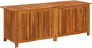 vidaXL Outdoor Storage Box, Deck Box with Gas-Lift Lid, Storage Chest with Water-Resistant Zippered Bag Inside, 59.1''x19.7''x22.8'', Solid Acacia Wood by CozyNest Decor