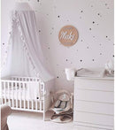 Bed Canopy with Frills Reading Nook Game Tent for Kids Boho Hanging Net Play Room Decor(White) by TinyTreasures Baby Boutique