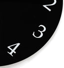 Lafocuse 12 Inch Silent Black Wall Clock Battery Operated for Living Room Decor, Simple Minimalist Wooden Wall Clock for Kitchen Bedroom Office by CozyNest Decor
