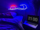 LED Decorative Lights USB Mountains Sunrise Sunset Led Neon Signs Home Decoration Wall Art Holiday Gift Brightness Adjustable 16.5''x9.5'' by CozyNest Decor
