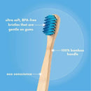 The Humble Co. Bamboo Toothbrushes (5pk) – Toothbrushes for Superior Oral Care, Dental Hygiene, and Gum Care, BPA Free (Ultra Soft Bristles) by CozyNest Decor