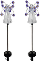 YWBL-WH 2PCS Angel Solar Lights LED Solar Garden Stake Lights Outdoor Garden Eternal Light Angel Decoration () by GreenHaven Gardens