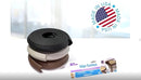 Kidkusion Baby Proof Edge Guards for Safety | Made in The USA | 24 Feet | Black | Edge Protectors for Furniture, Tables, Fireplaces | Heavy Duty Tape Included by TinyTreasures Baby Boutique