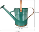 Metal Watering Can for Outdoor and Indoor Plants, Watering Can Decor, 1 Gallon (1 Gallon Green2) by GreenHaven Gardens