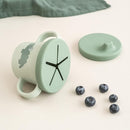Done by Deer Foodie Spout & Snack Cup Croco Green – Spill-Proof Toddler Cup with Soft Silicone Lid – Durable, Easy to Clean, and Perfect for 6-Month-Olds by TinyTreasures Baby Boutique